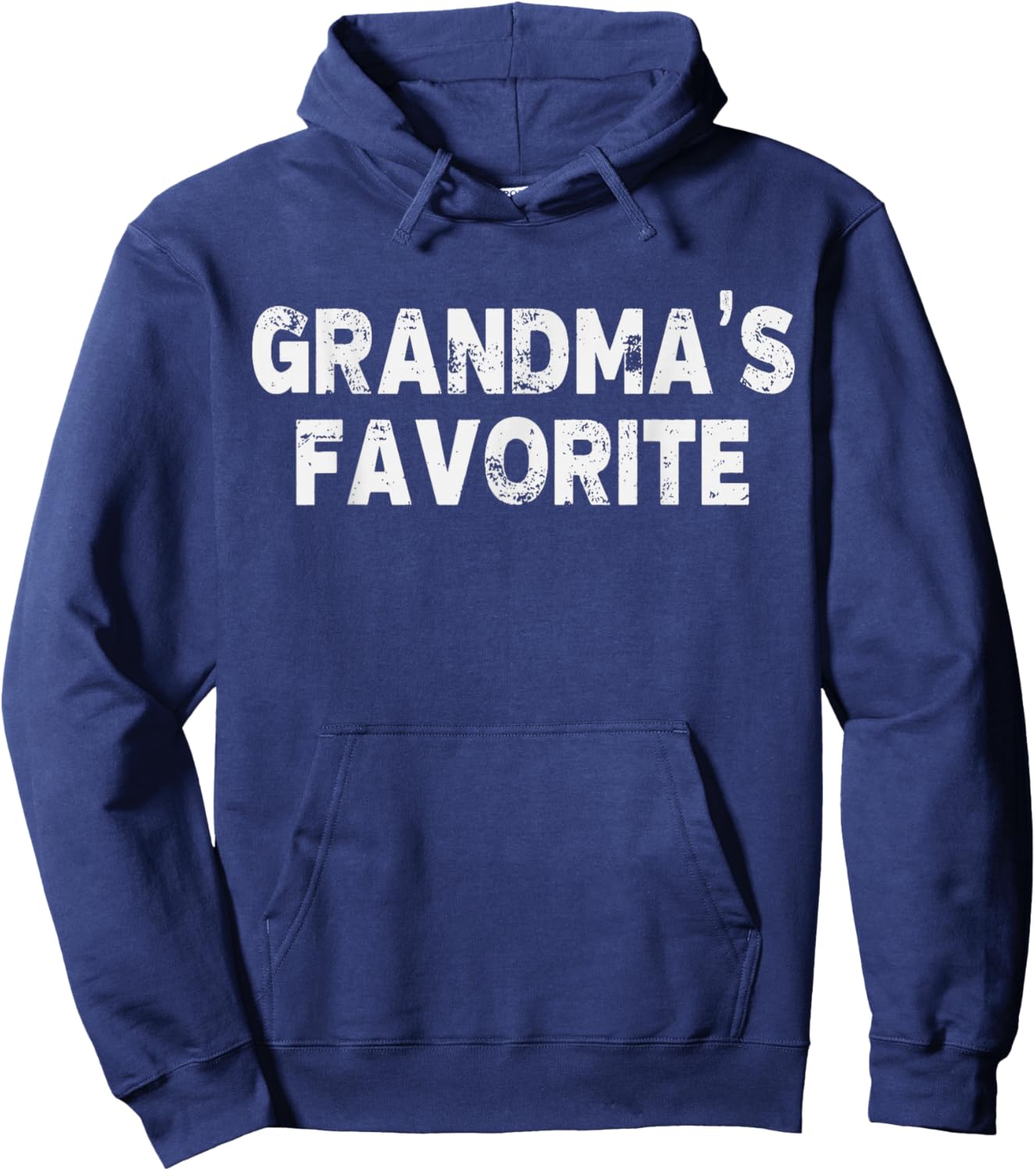 Grandma's Favorite Grandson Or Granddaughter Hoodie - Hoodie | Navy