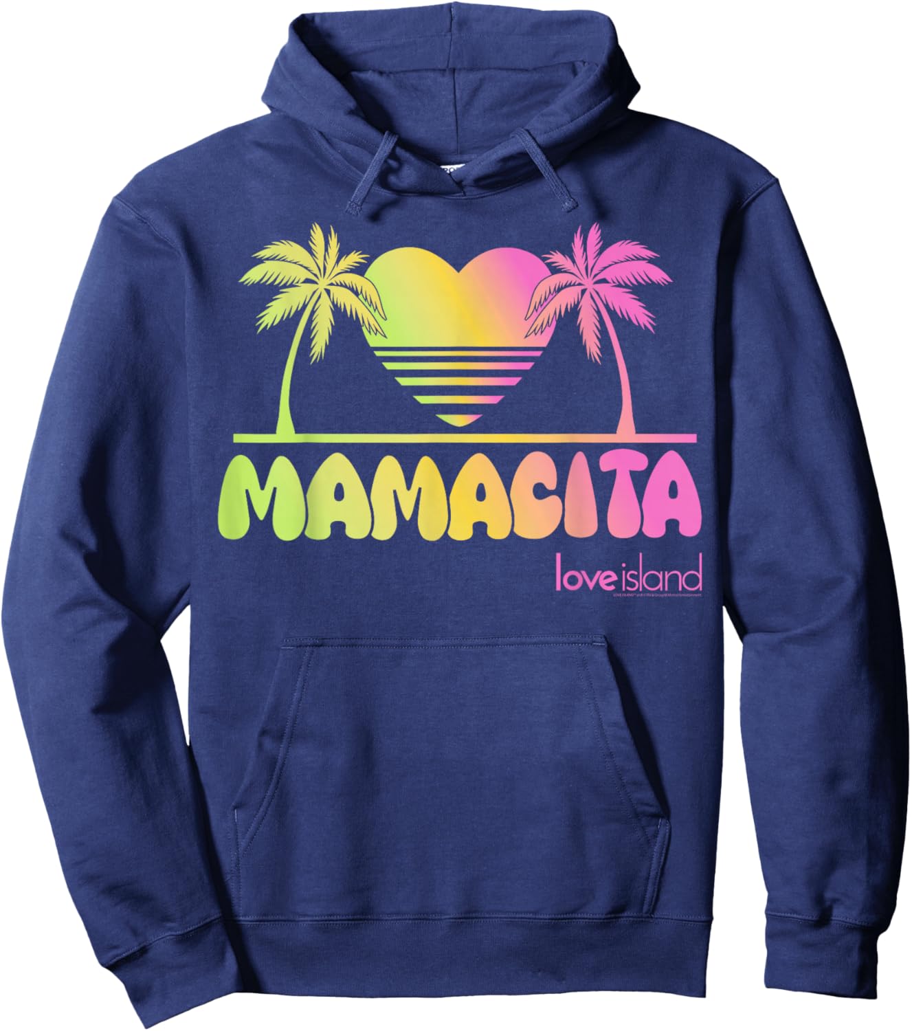 Mamacita - Love Island - 80s Aesthetic Hoodie - Hoodie | Navy