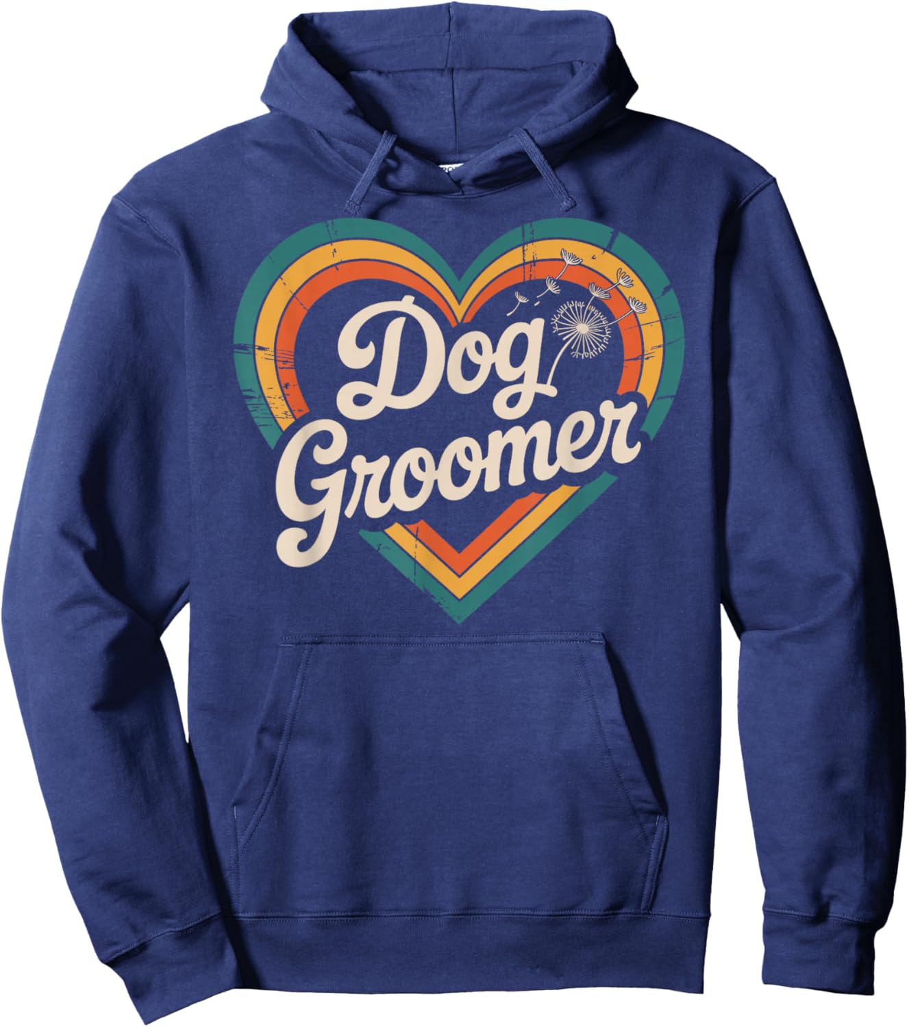 Dog Groomer Heart Hoodie - Hoodie | Navy