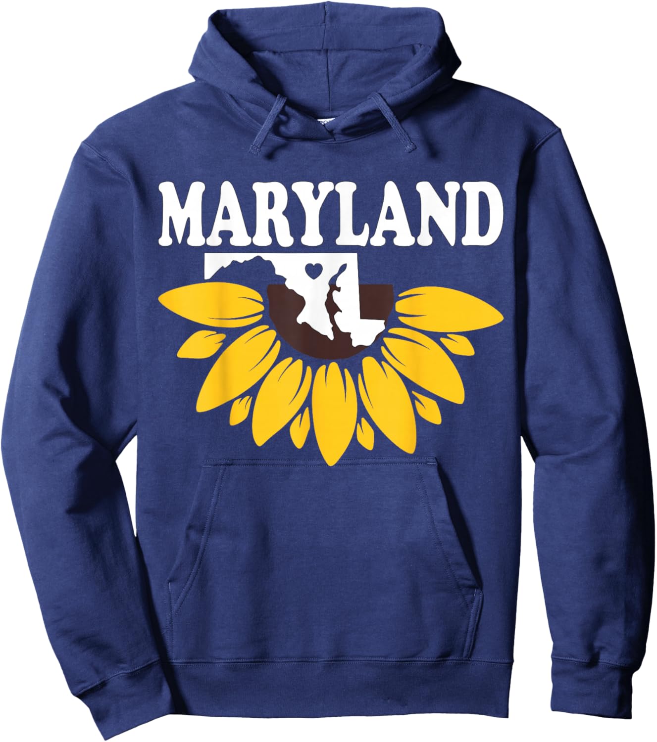 USA American Patriot Kids Boys Girls Maryland Hoodie - Hoodie | Navy