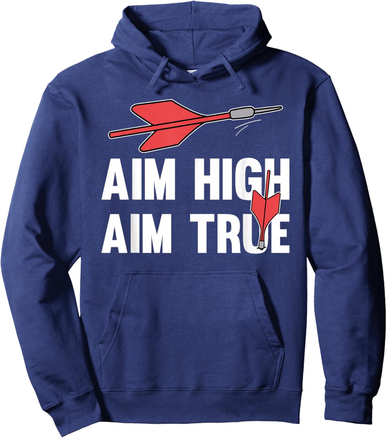Aim High, Aim True Lawn Darts Hoodie - Hoodie | Navy