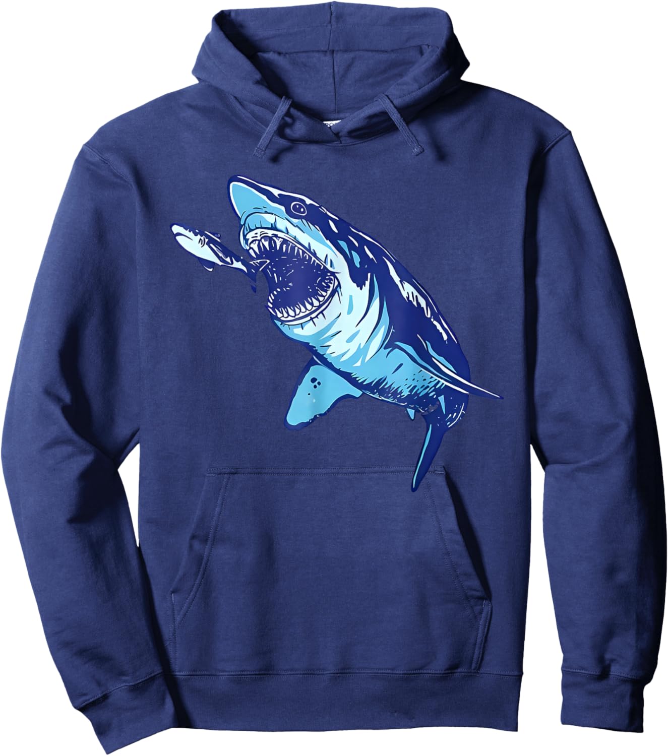 Shark Ocean eat Fish Hoodie - Hoodie | Navy