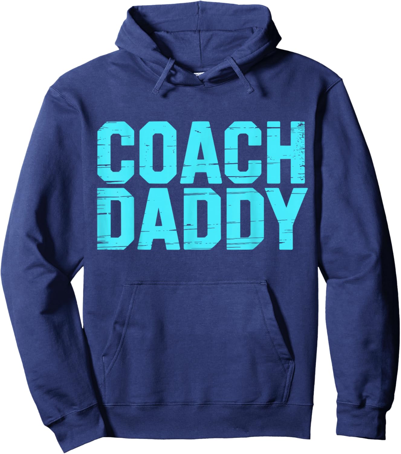 Coach Daddy Best Coach Dad Funny Sports Hoodie - Hoodie | Navy