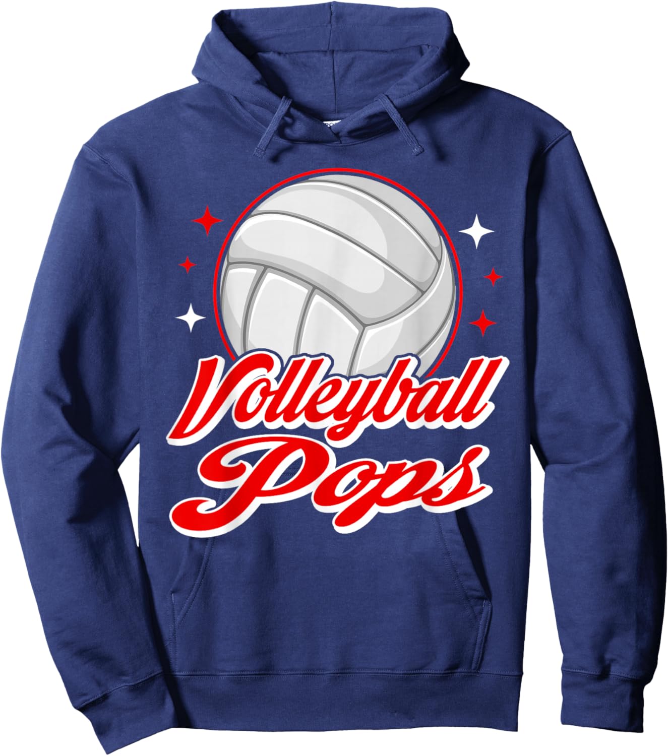 Volleyball Pops Sport Volleyball Player Hoodie - Hoodie | Navy