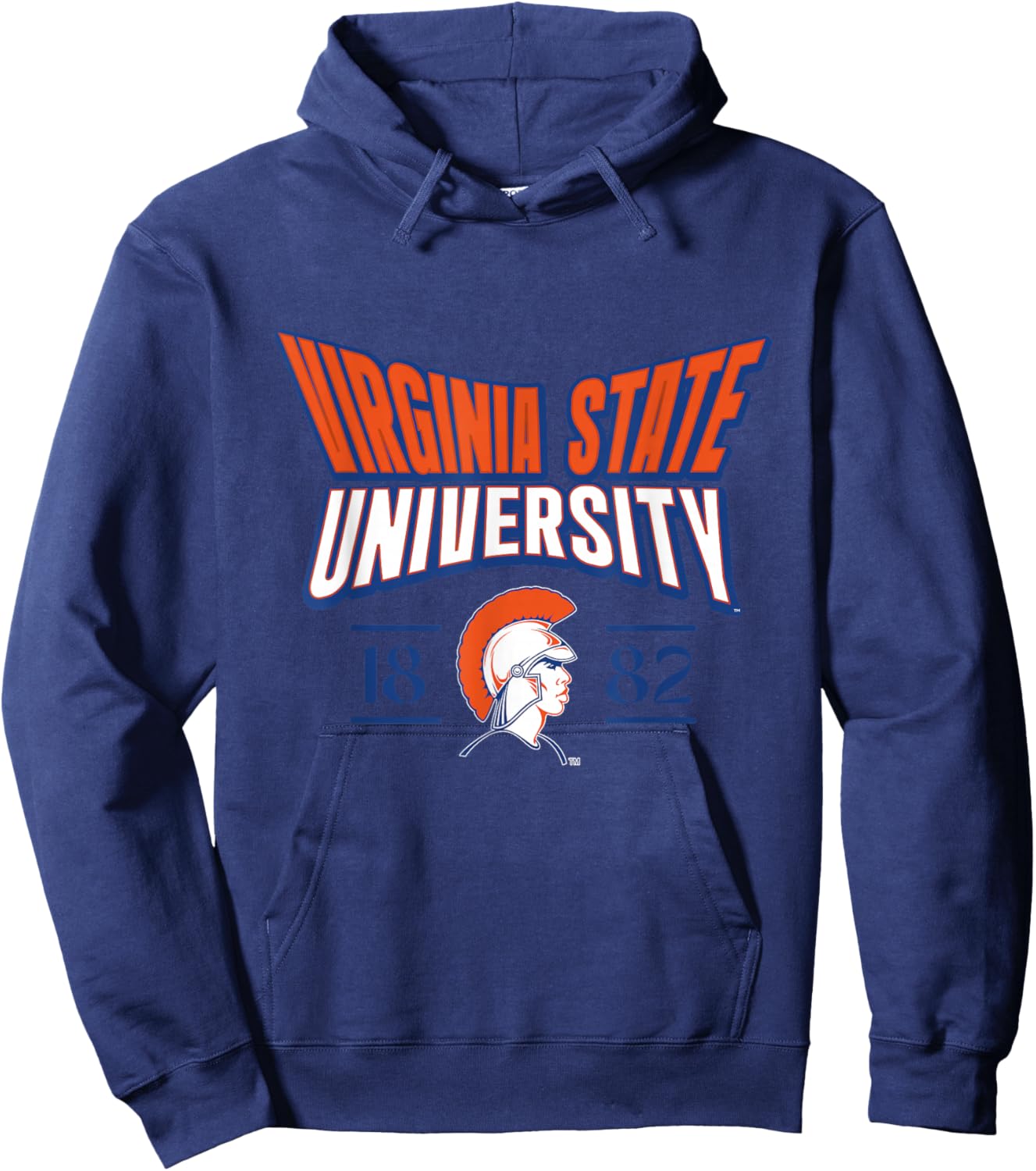 Virginia State University Stretch Emblem HBCU Hoodie - Hoodie | Navy
