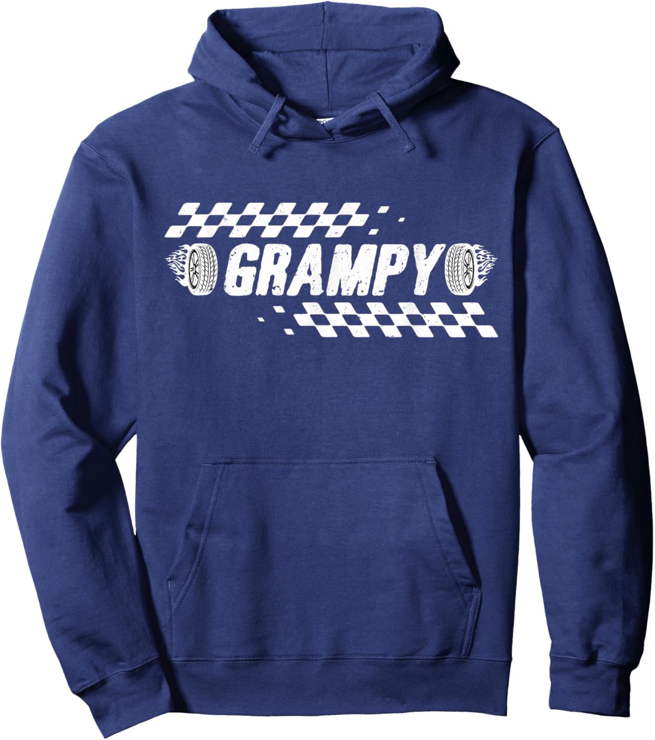 Grampy Racing Race Car Family Birthday Matching Hoodie - Hoodie | Navy