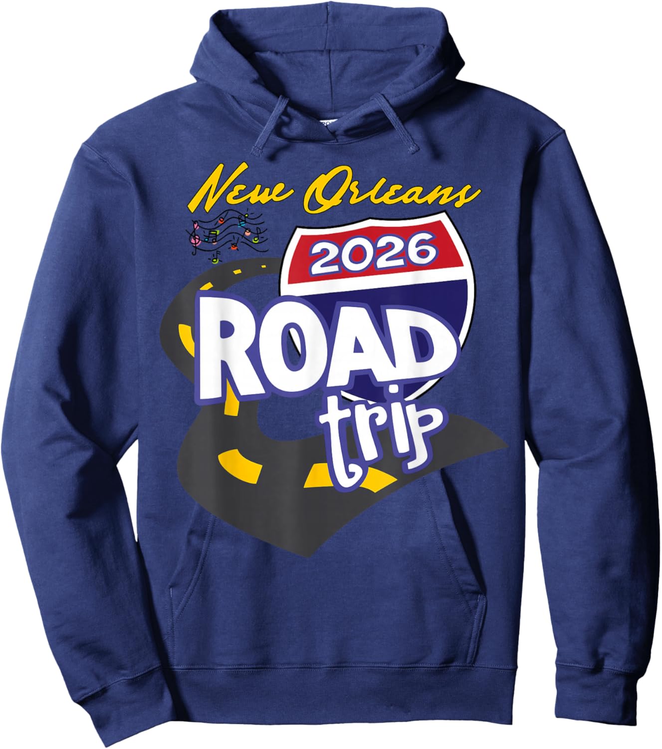 2026 New Orleans Road Trip Hoodie - Hoodie | Navy