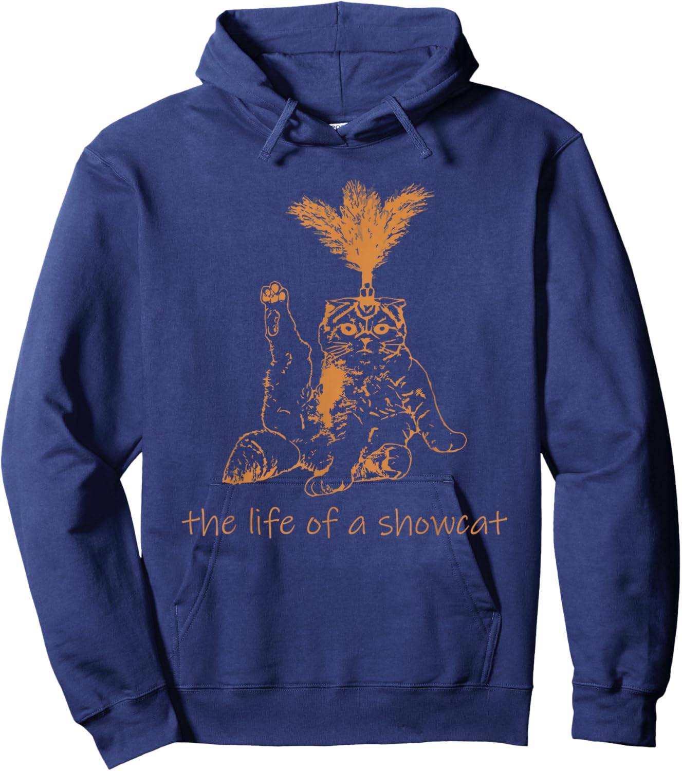 The Life of A Showcat Costume Retro Humor Hoodie - Hoodie | Navy
