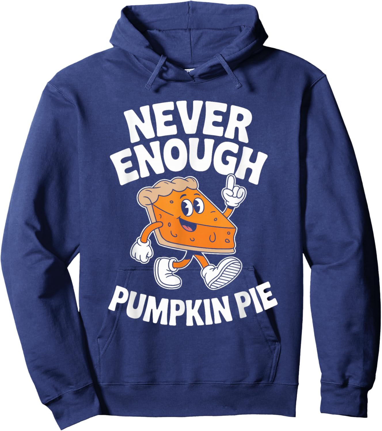 Funny Pumpkin Pie Retro Hoodie - Hoodie | Navy
