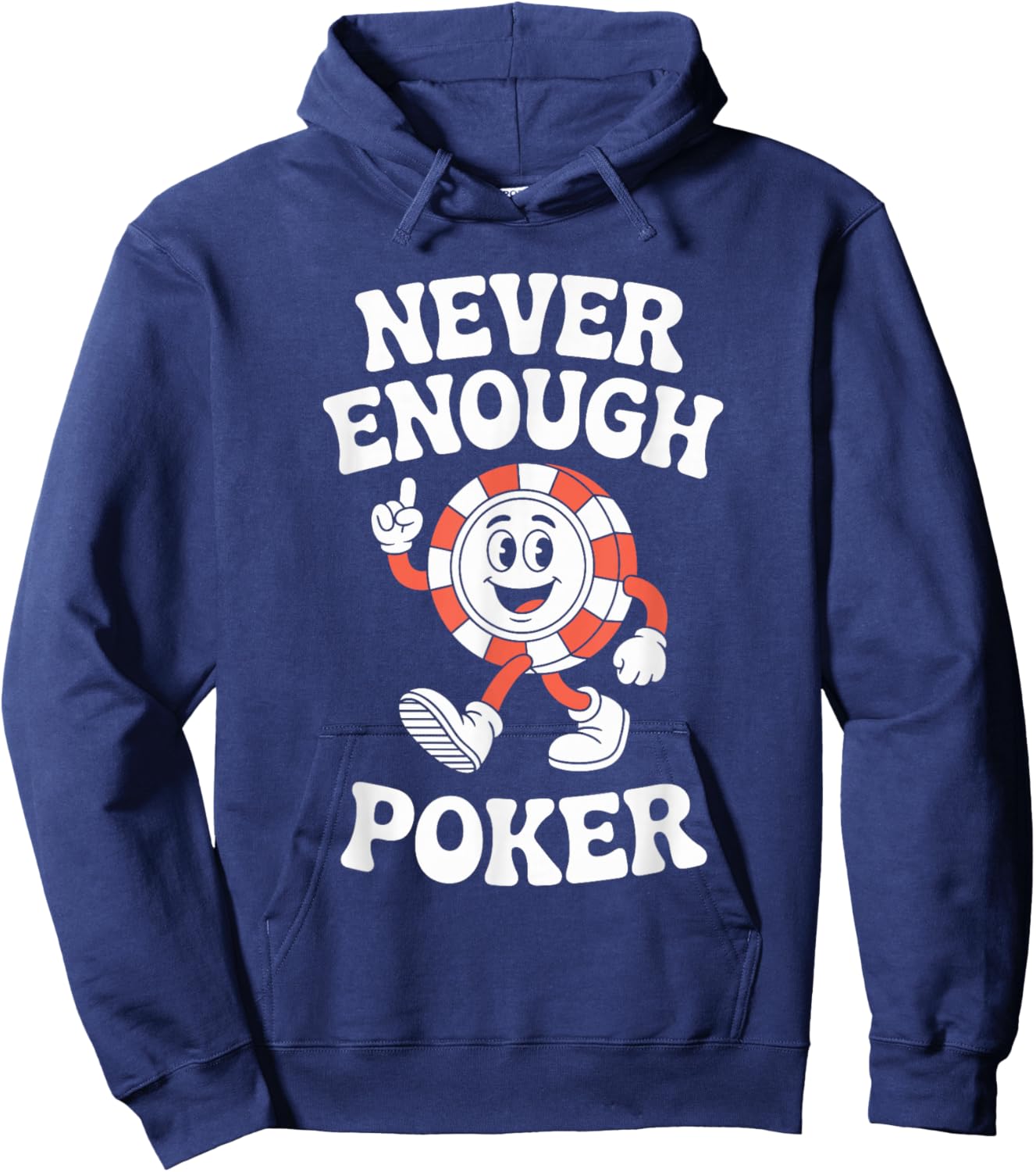 Funny Poker Retro Hoodie - Hoodie | Navy