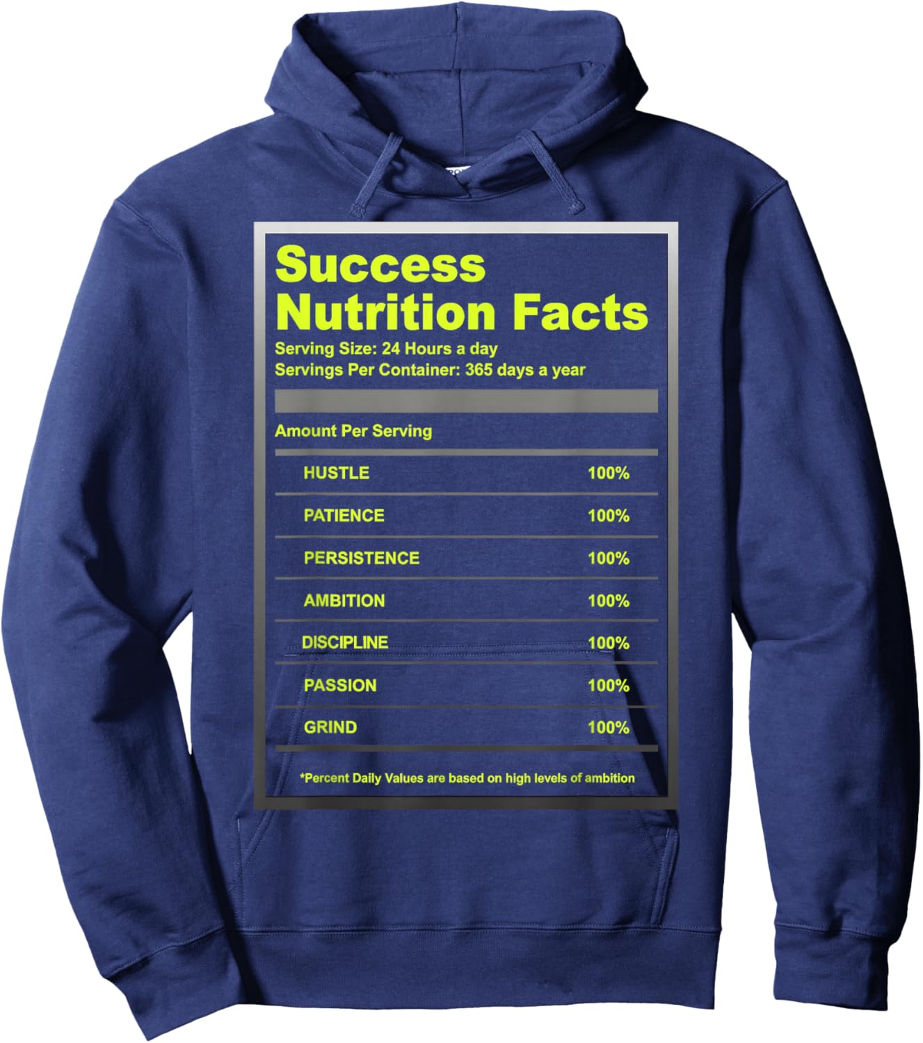 Neon Yellow Black Cool Grey Graphic Match Hoodie - Hoodie | Navy