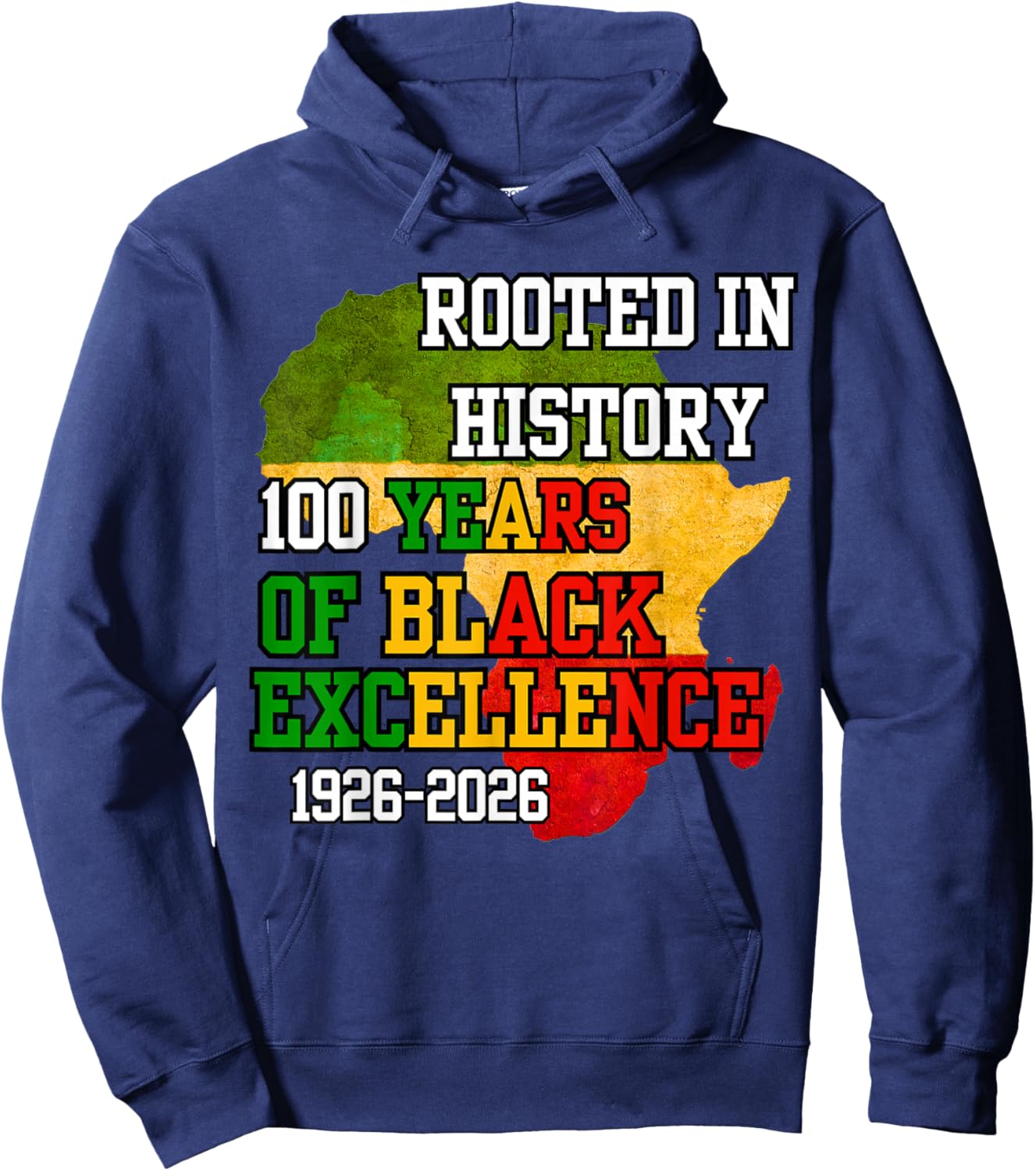 I Am Black History Funny Black History Month Hoodie - Hoodie | Navy