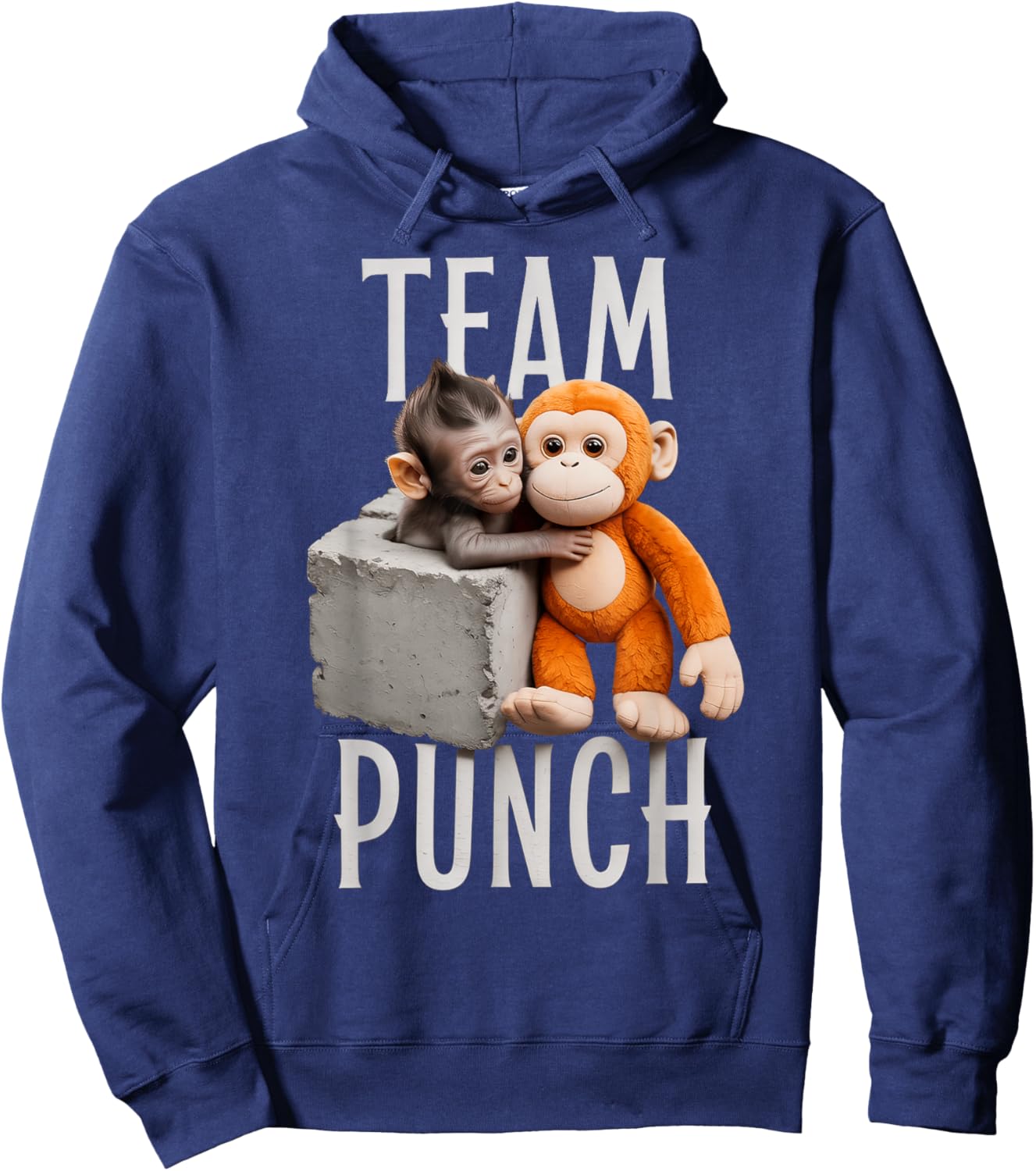 Team Punch - Baby Monkey Hoodie - Hoodie | Navy