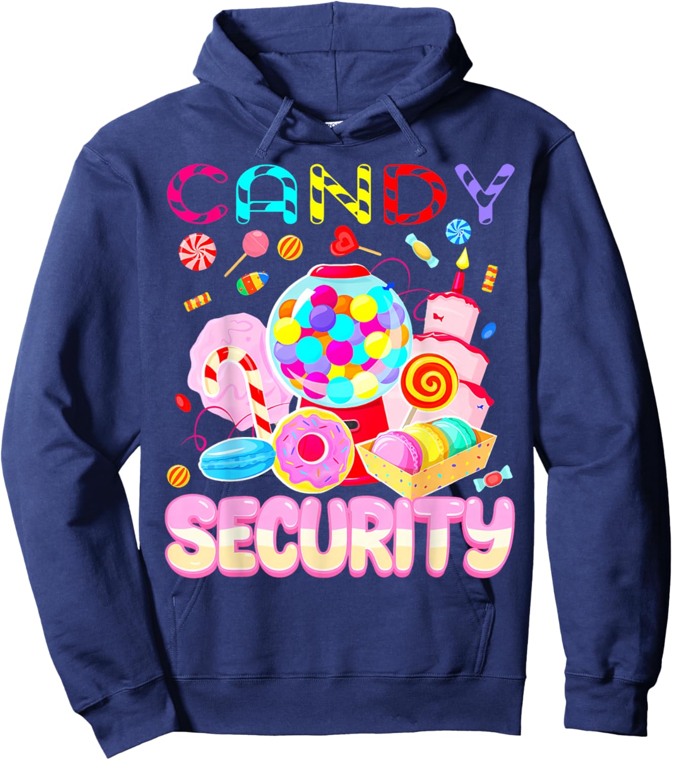 Candy Security Funny Halloween Costume Hoodie - Hoodie | Navy