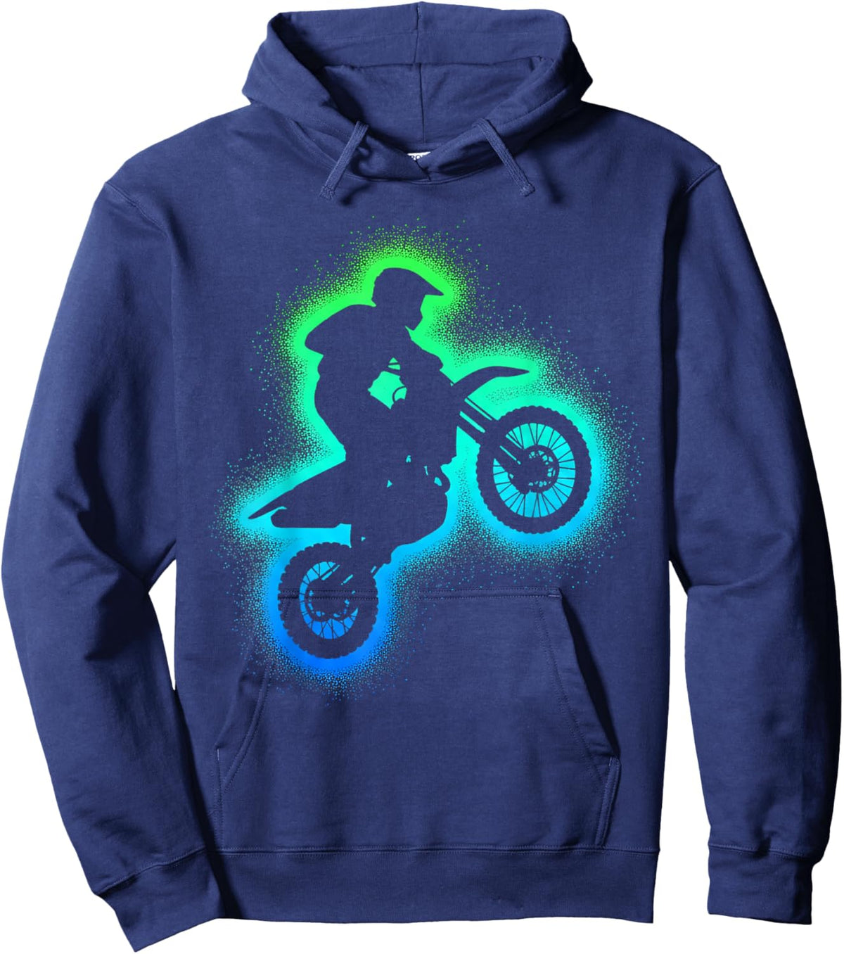 Dirt Bike Dirtbike Biking Ride Bike Graphic Hoodie - Hoodie | Navy