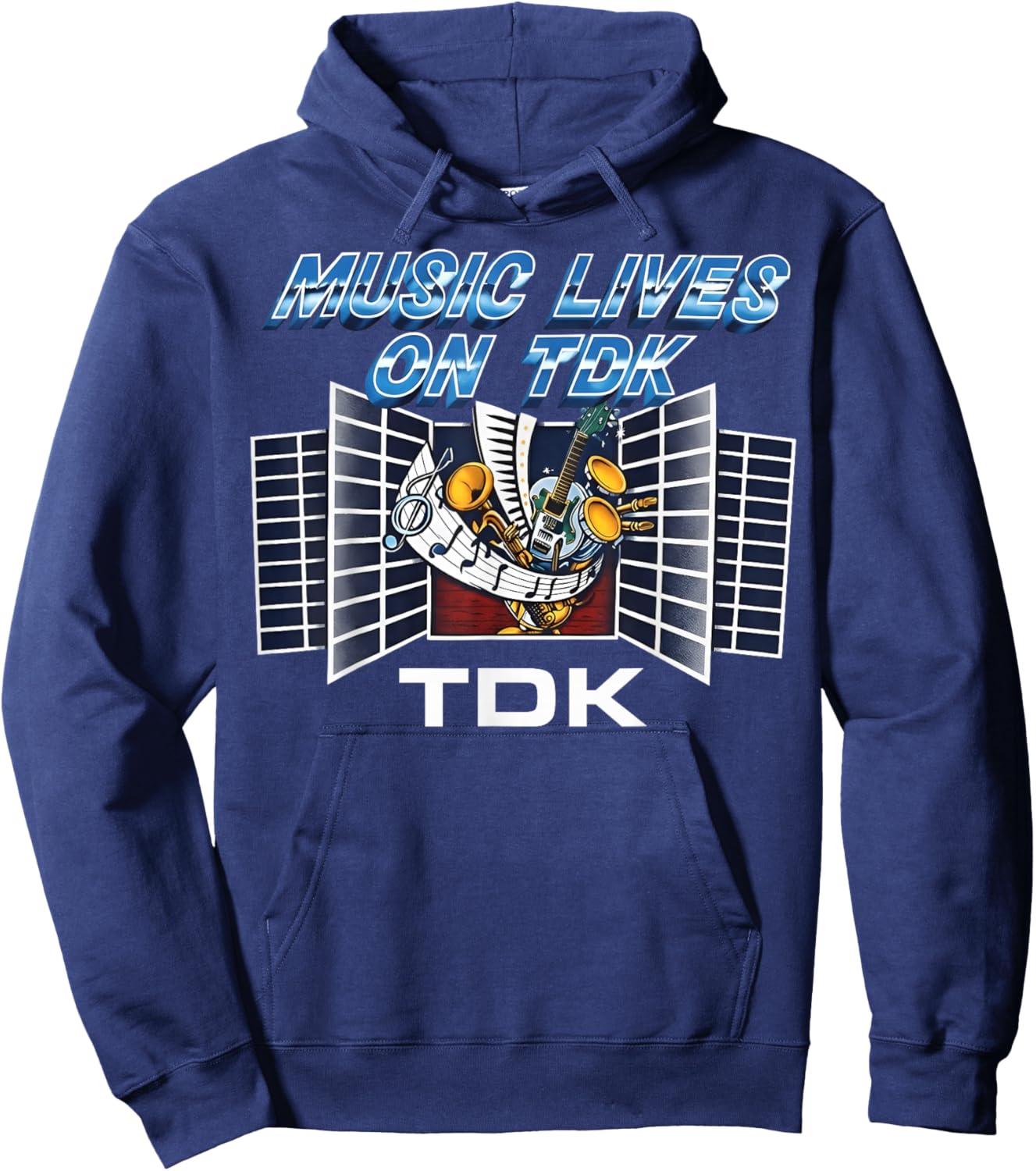 Vintage 80s TDK Hoodie - Hoodie | Navy