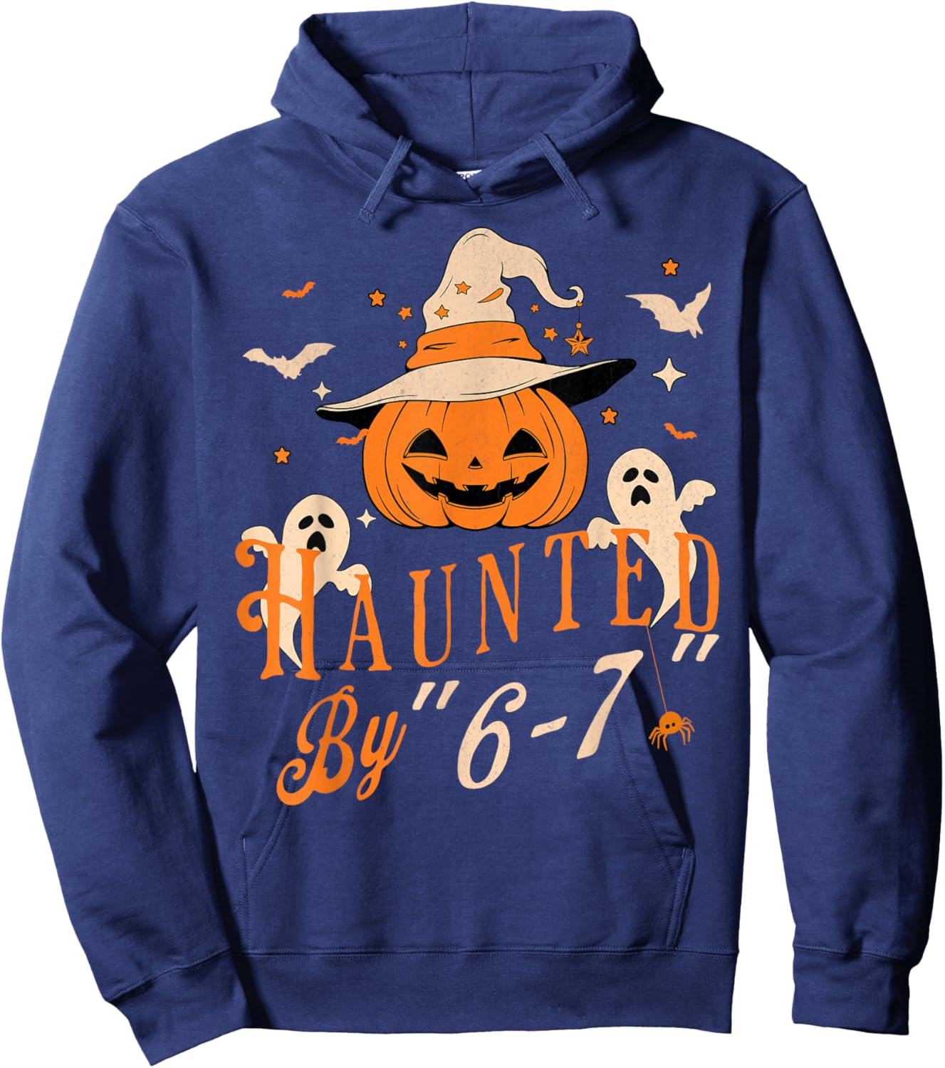 Funny Haunted by 6 7 Women Hoodie - Hoodie | Navy
