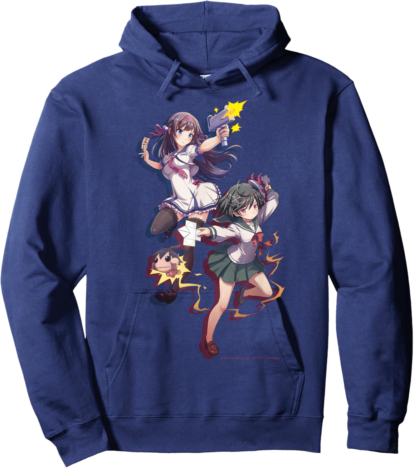 GalGun Double Peace 001 Shinobu & Maya Hoodie - Hoodie | Navy