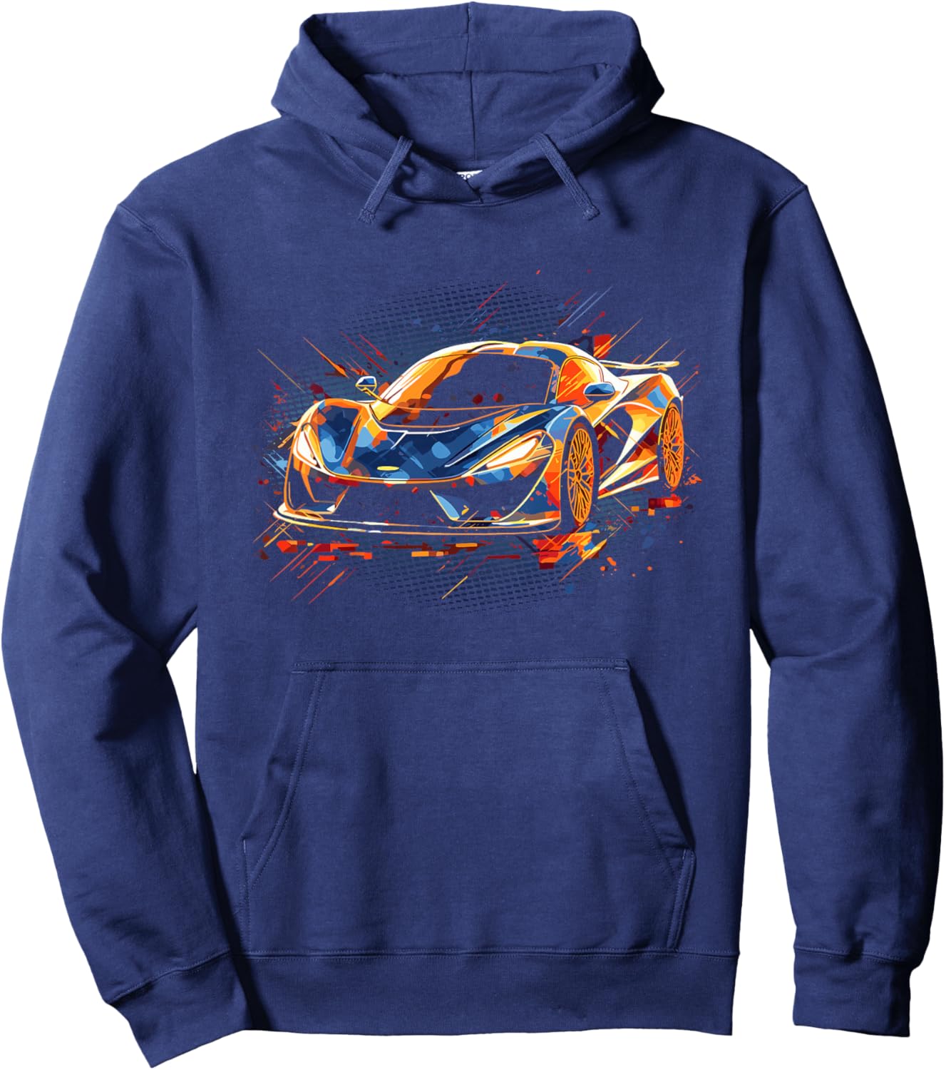 Kids Sports Car Supercar Hoodie - Hoodie | Navy