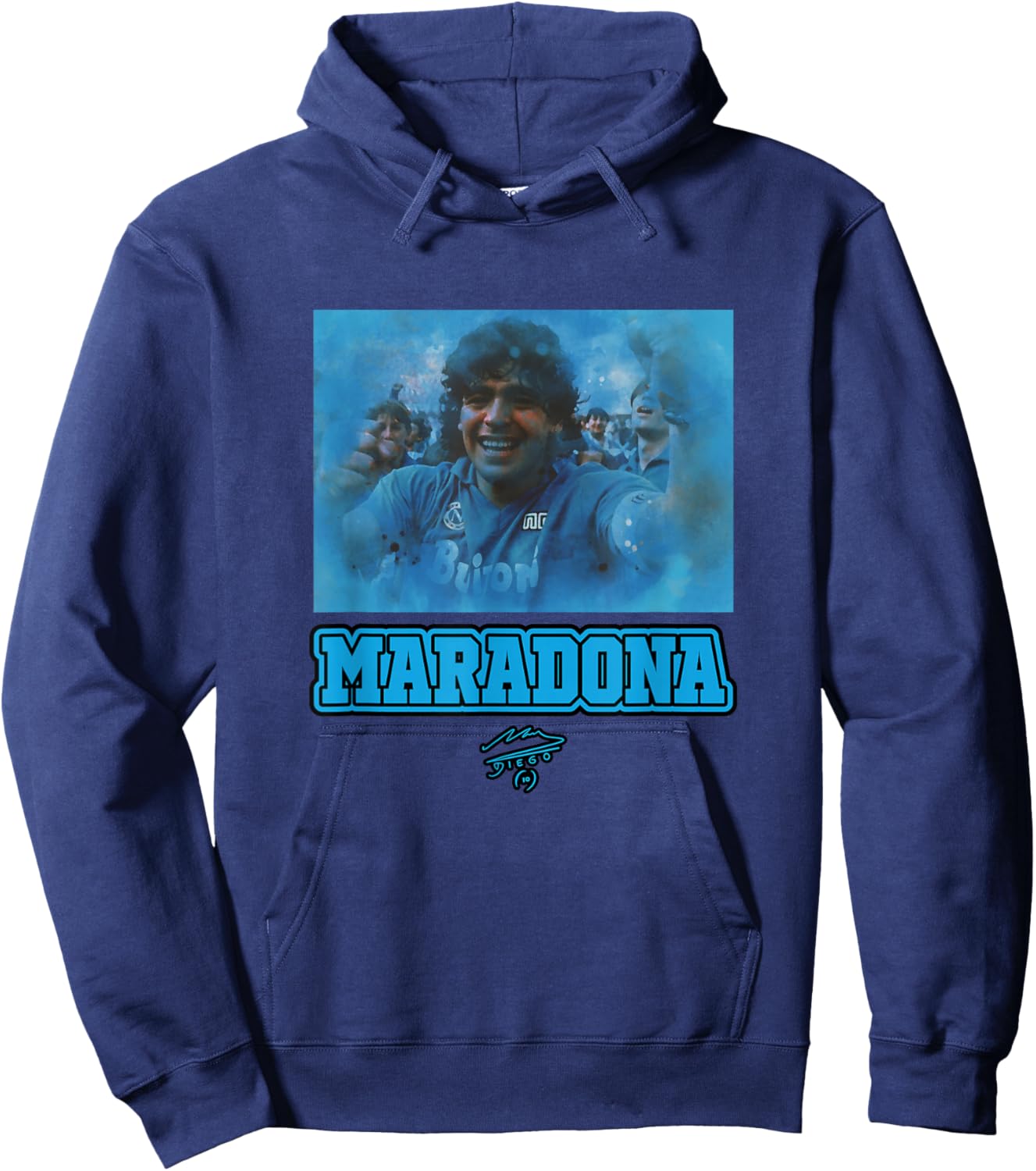 Maradona Napoli Sonrisa Hoodie - Hoodie | Navy