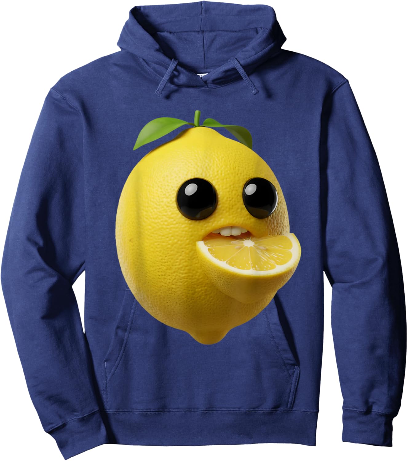 Niche Fruits Funny Lemon Meme Brainrot Surreal Hoodie - Hoodie | Navy