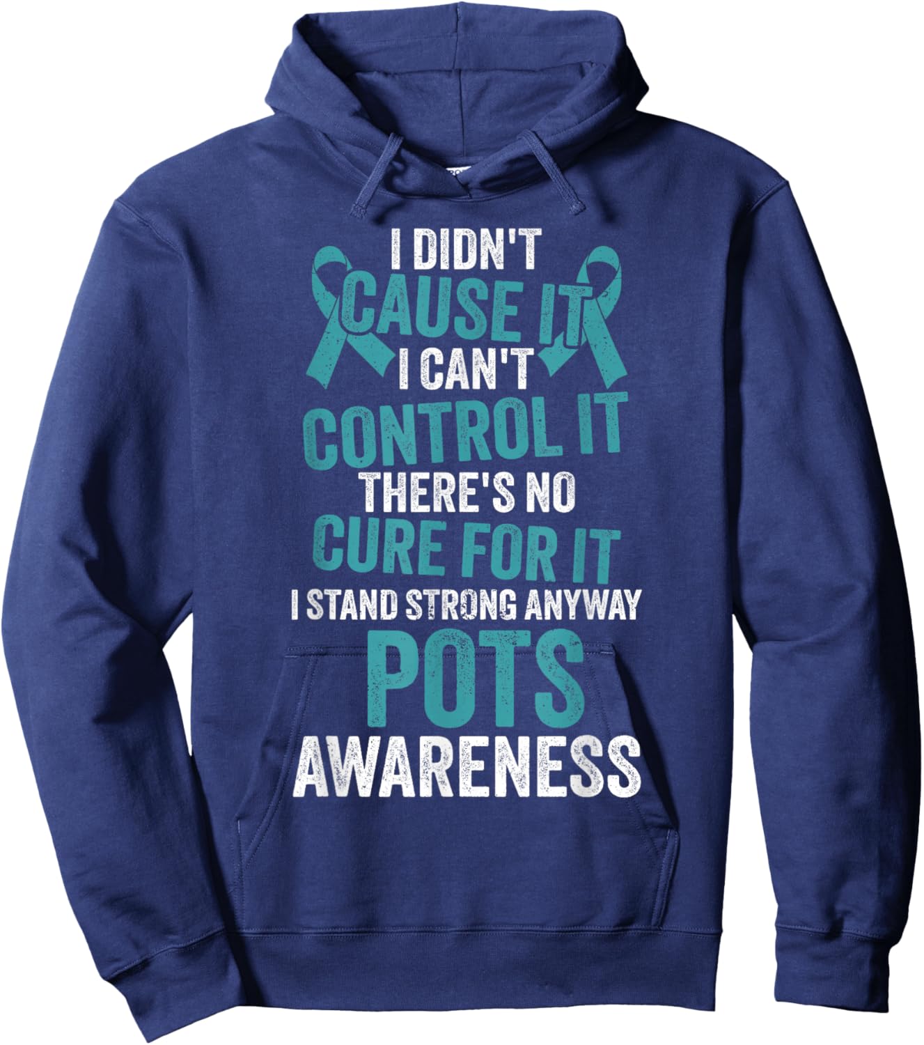 Dysautonomia Awareness Dysautonomy Pots Warrior Hoodie - Hoodie | Navy