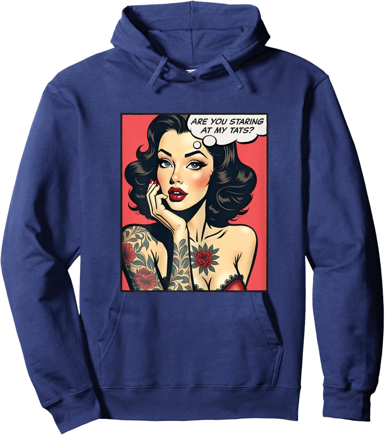 are You Staring at My Tats? Hoodie - Hoodie | Navy