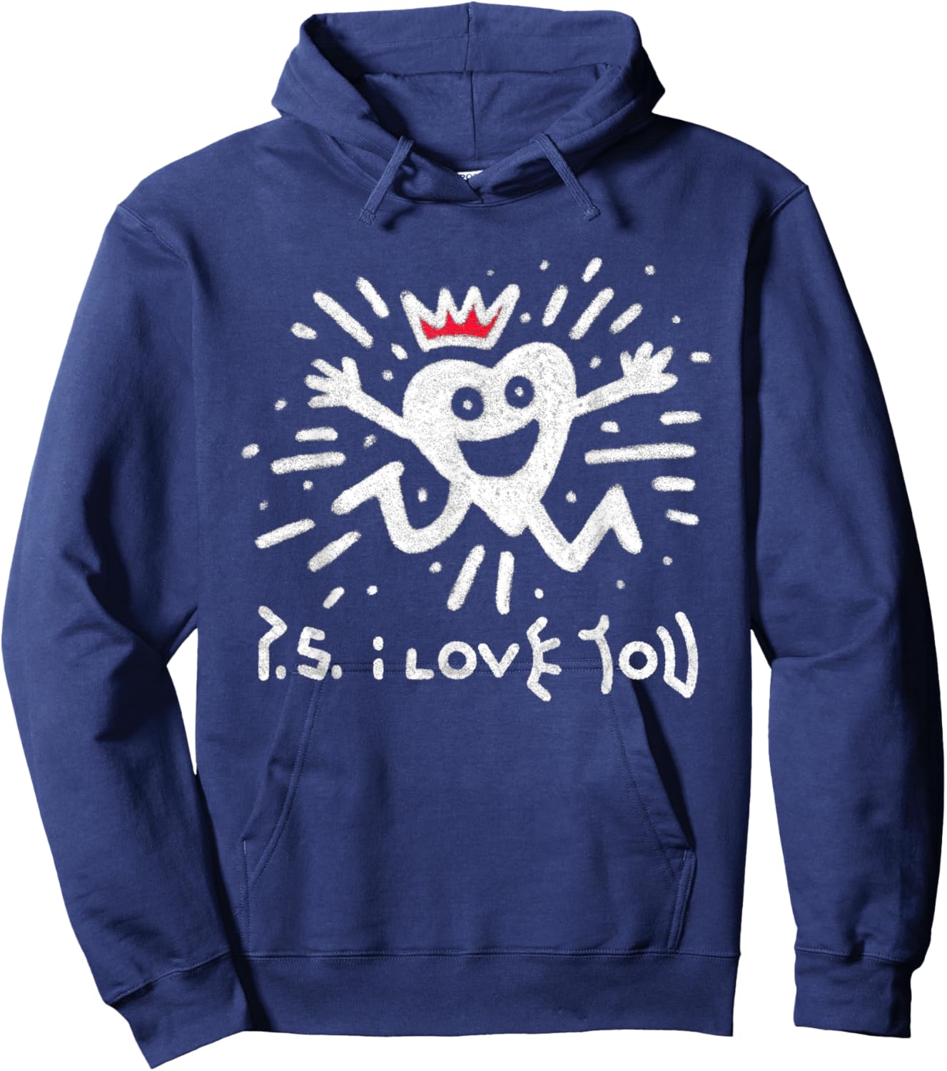 Ps I Love You Day Purple Hoodie - Hoodie | Navy