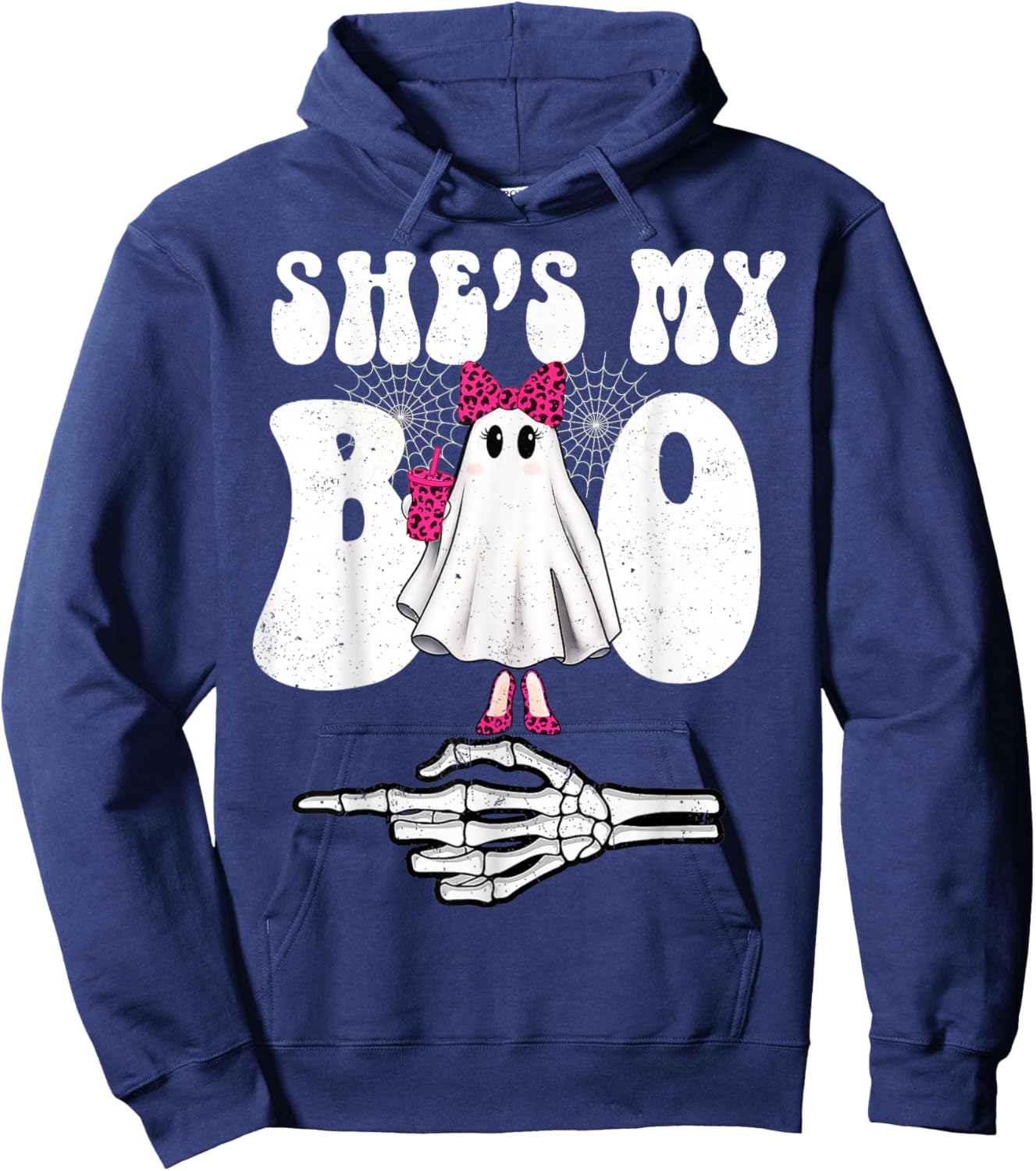 Shes My Couple Matching Halloween Costumes Boo Hoodie - Hoodie | Navy