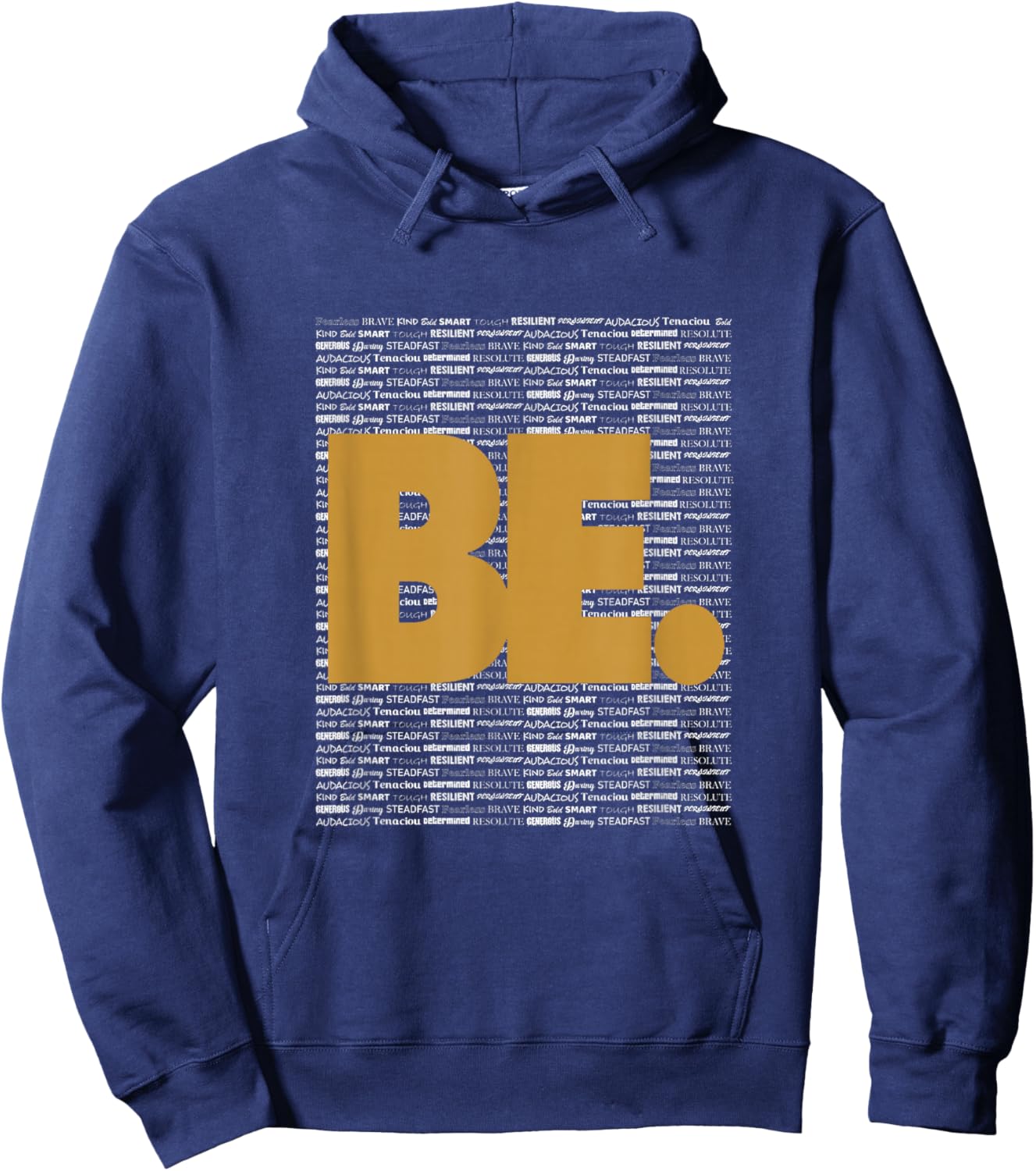 Brown Be. Brown Graphic Hoodie - Hoodie | Navy