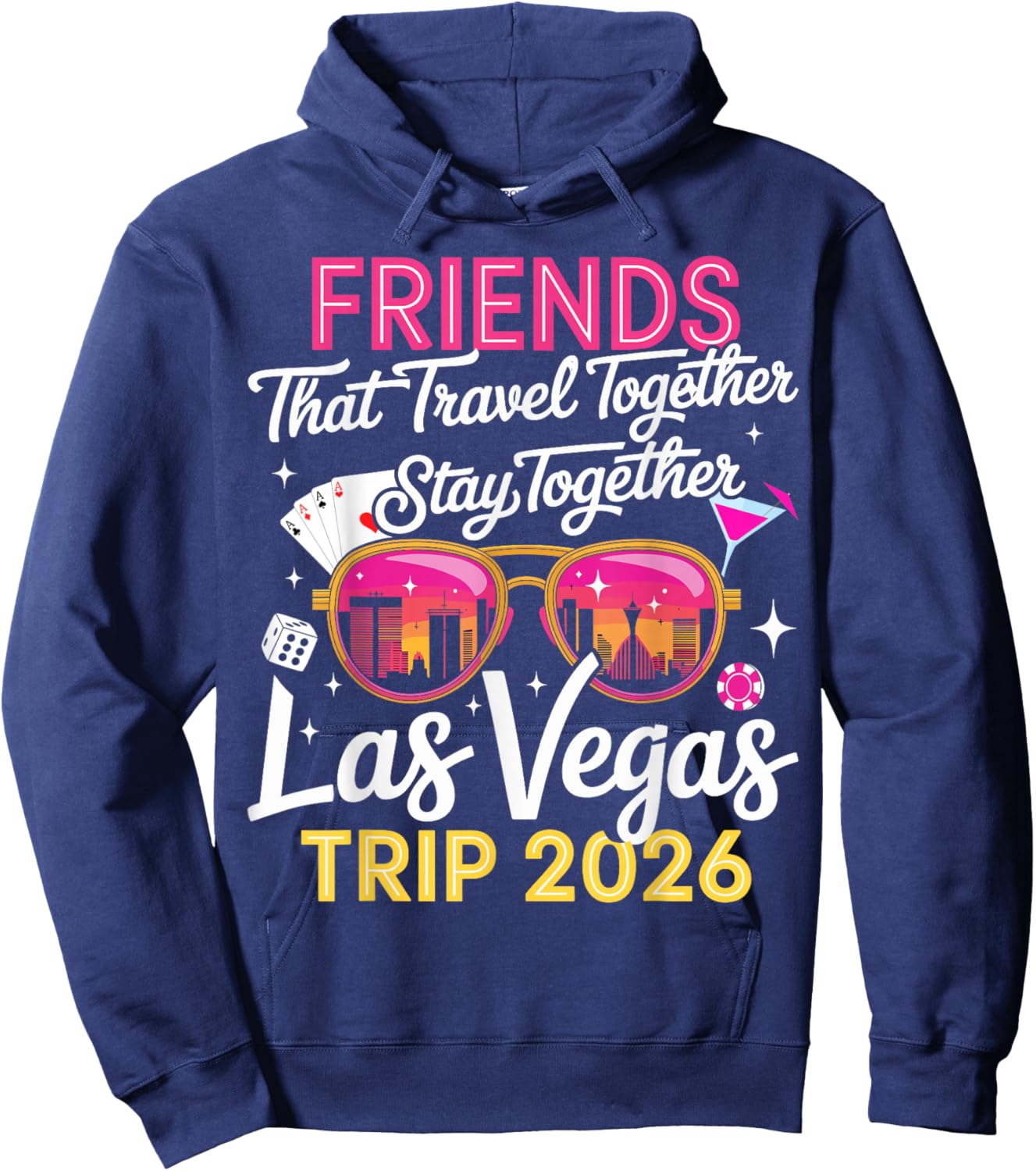 Las Vegas Friends Trip 2026 Hoodie - Hoodie | Navy