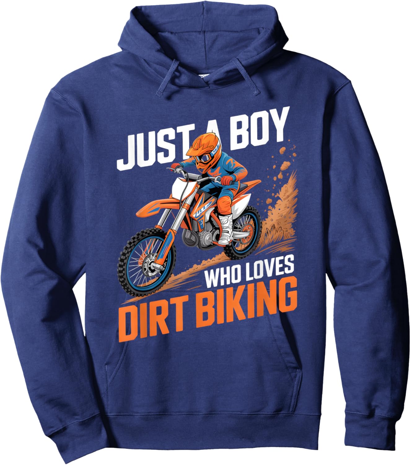 Boys Dirt Biking Hoodie - Hoodie | Navy