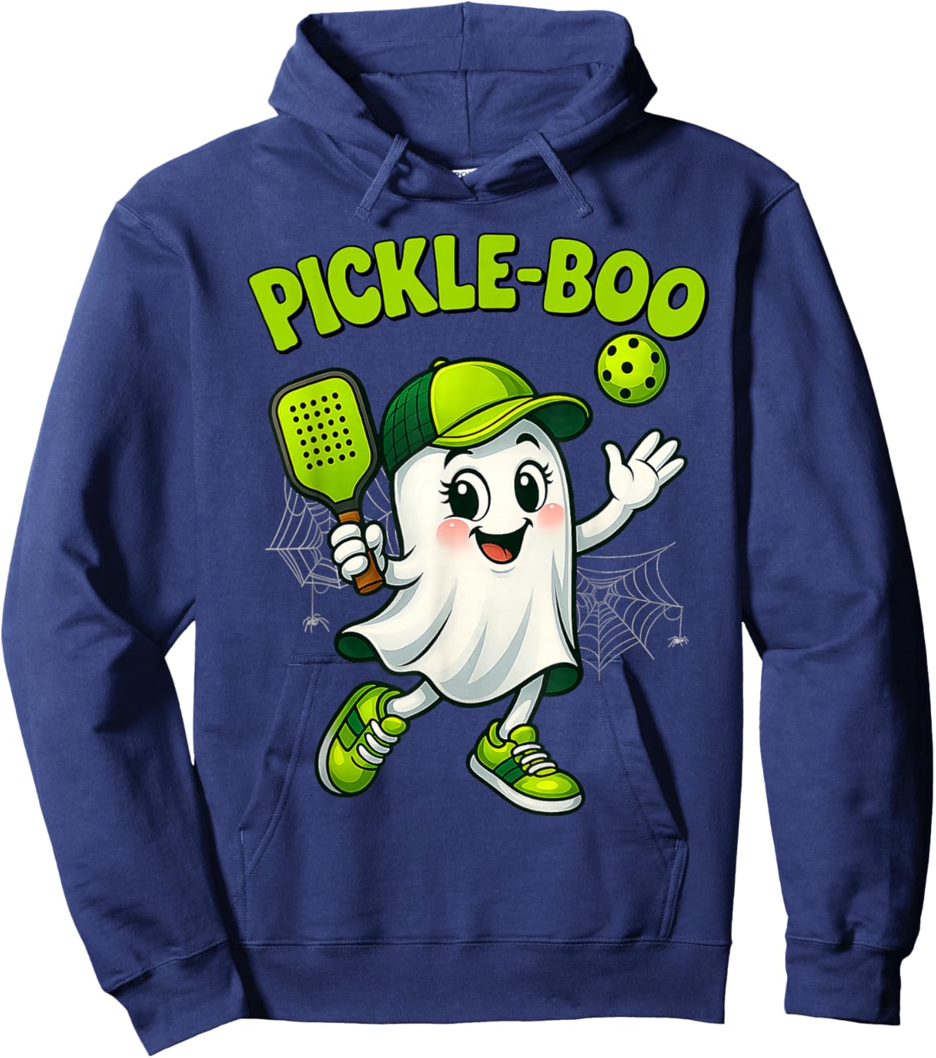 Pickleball Ghosts Halloween Costume Men Women Hoodie - Hoodie | Navy