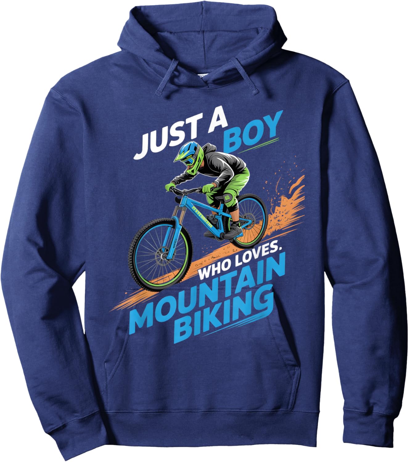 Boys Mountain Biking Hoodie - Hoodie | Navy