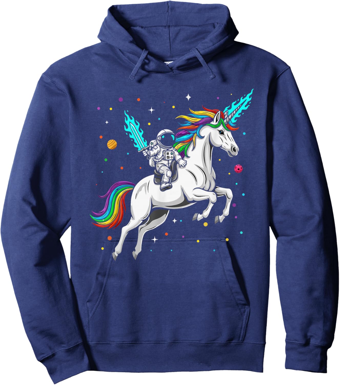 Astronaut Space Unicorn Science Hoodie - Hoodie | Navy