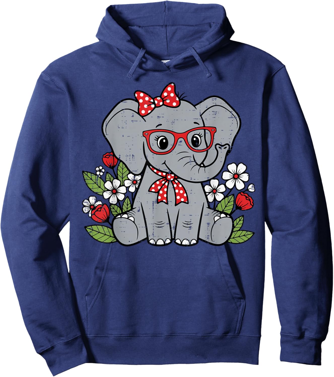 Elephant Women Kids Boys Girls Men Youth Teen Hoodie - Hoodie | Navy