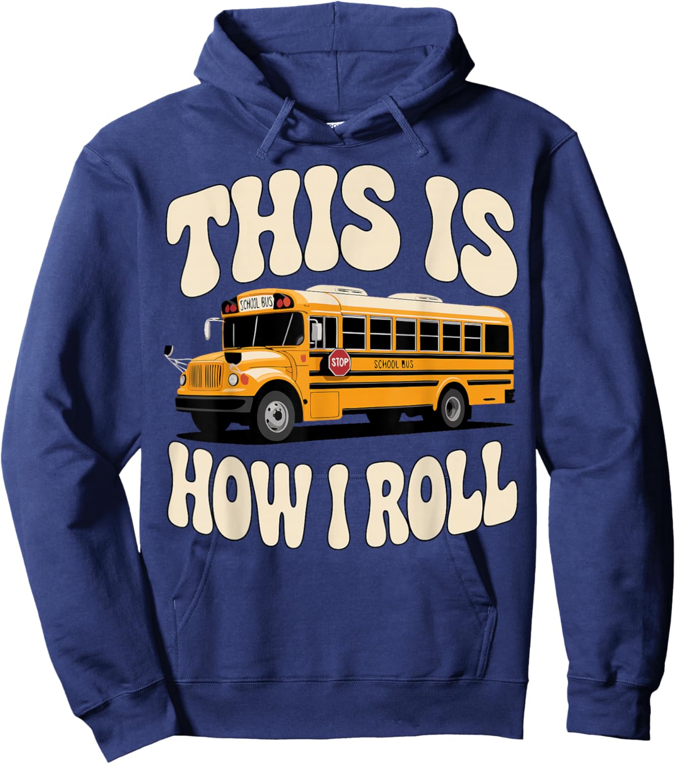 Funny School Bus Driver Big Yellow Bus Hoodie - Hoodie | Navy