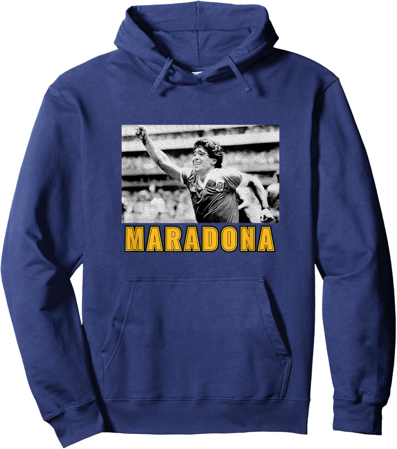 Maradona Celebration Hand of God Hoodie - Hoodie | Navy