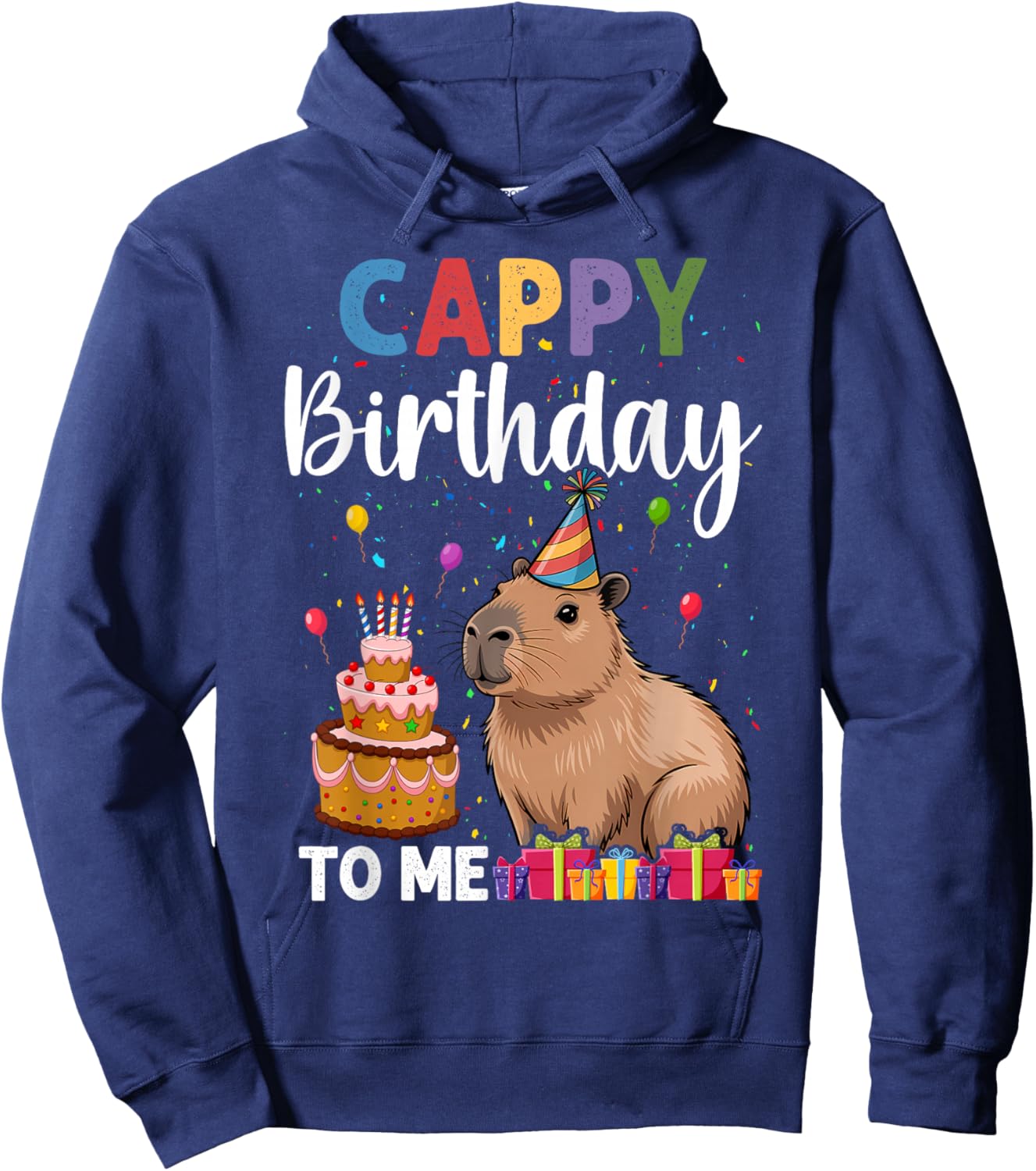 Cappy Birthday to Me Capy Hoodie - Hoodie | Navy