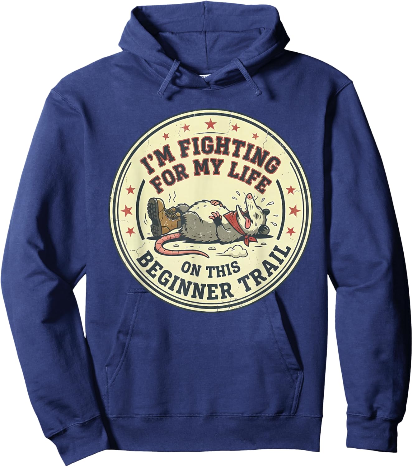 I'm Fighting for My Life on This Beginner Trail Hoodie - Hoodie | Navy