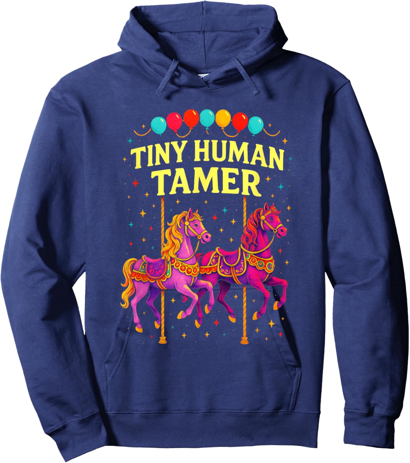 Tiny Human Tamer - Circus Clown Performer Art Hoodie - Hoodie | Navy