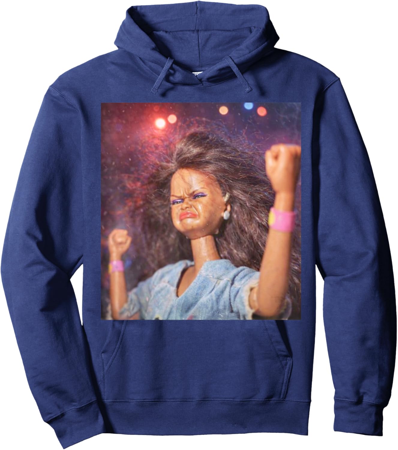 Funny Doll Party Meme Doll Face Meme Hoodie - Hoodie | Navy