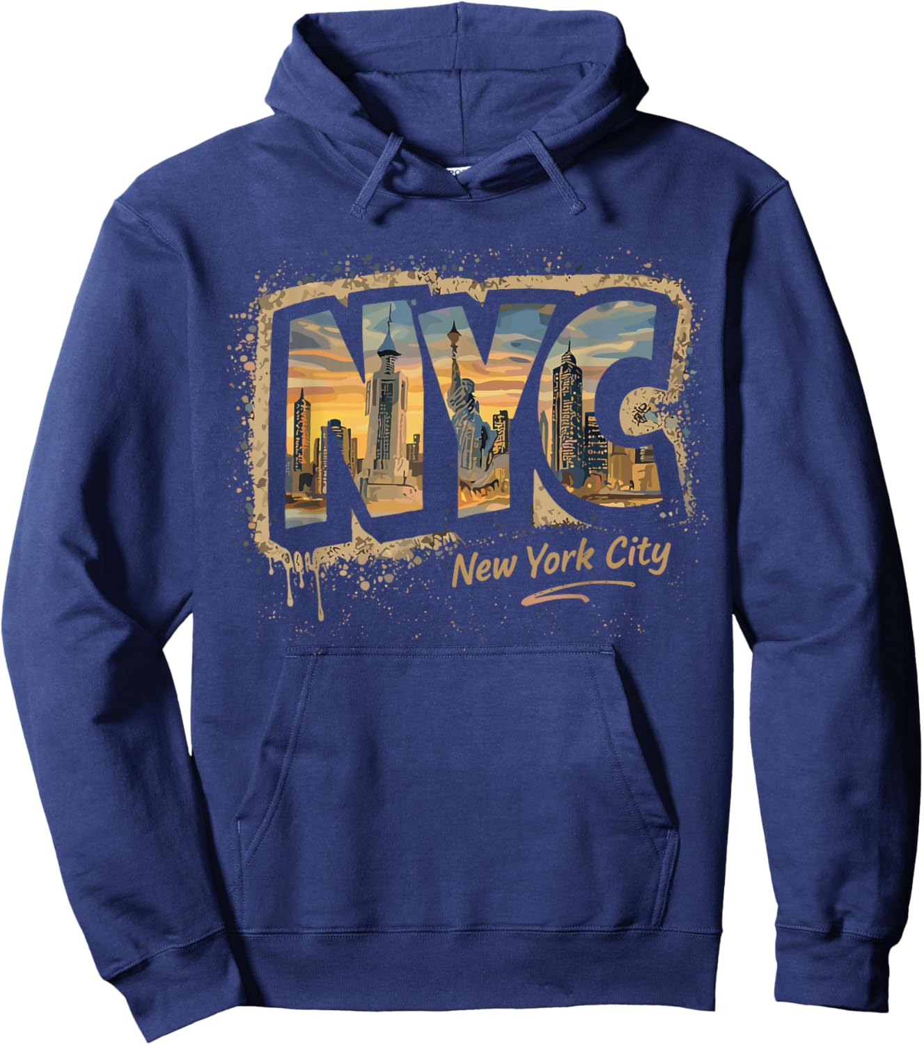 NYC New York City Street Art Travel Design Hoodie - Hoodie | Navy