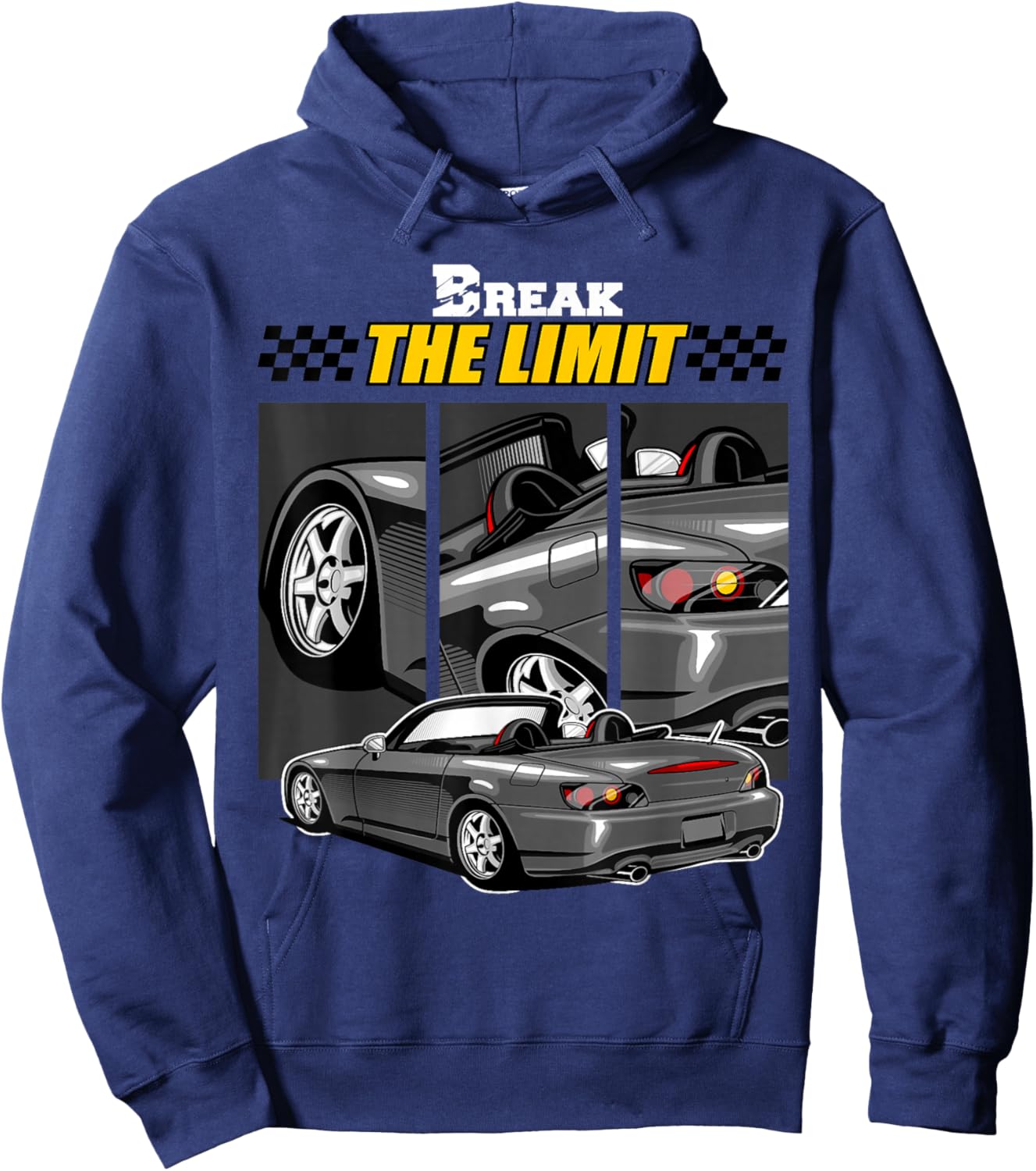 S2000 JDM Graphic Retro Tuner Car Drift Racing Hoodie - Hoodie | Navy