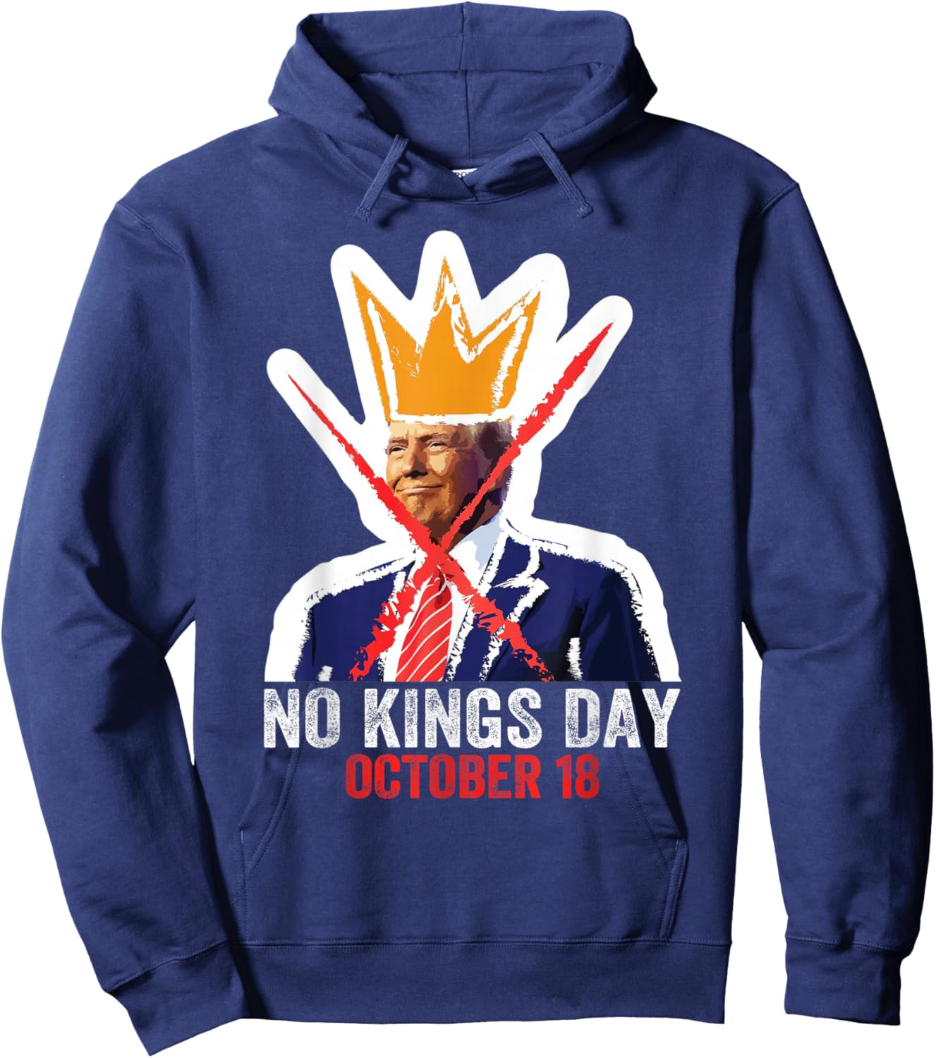 No Kings Shirt Men Women No Kings Hoodie - Hoodie | Navy