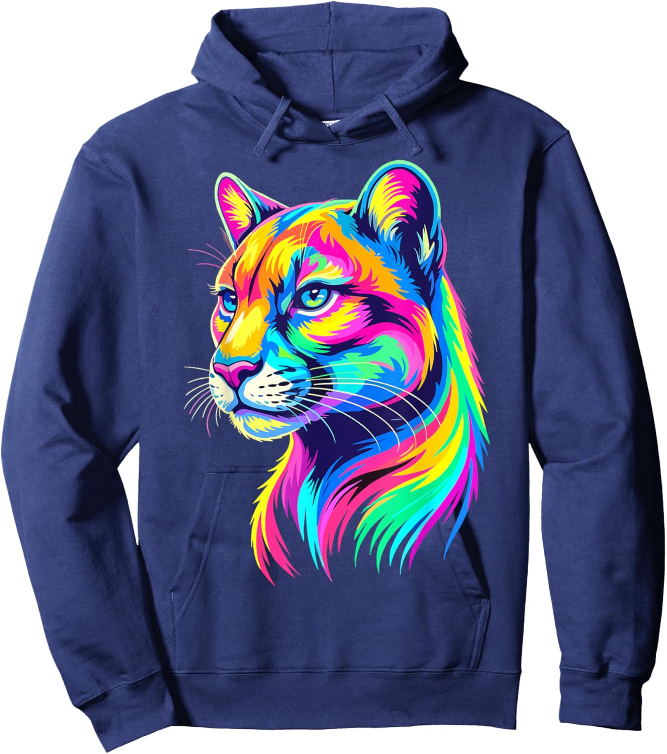 Colorful Art Puma Hoodie - Hoodie | Navy