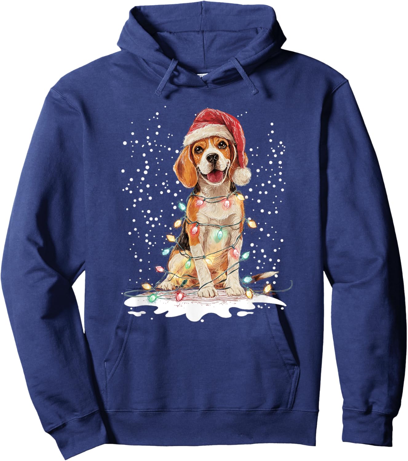 Dog Xmas Men Women Favorite Beagle Christmas Hoodie - Hoodie | Navy