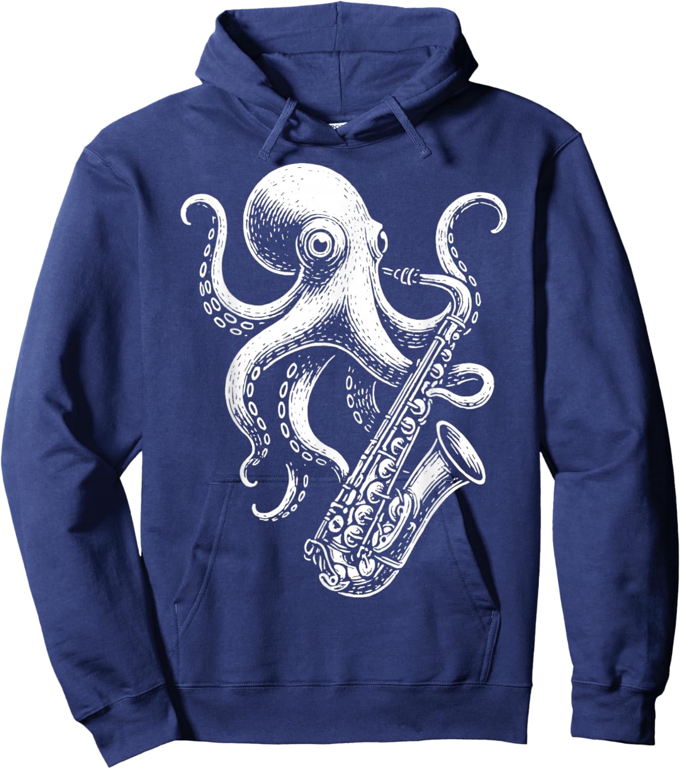 Octopus Saxophone Saxophonist Hoodie - Hoodie | Navy