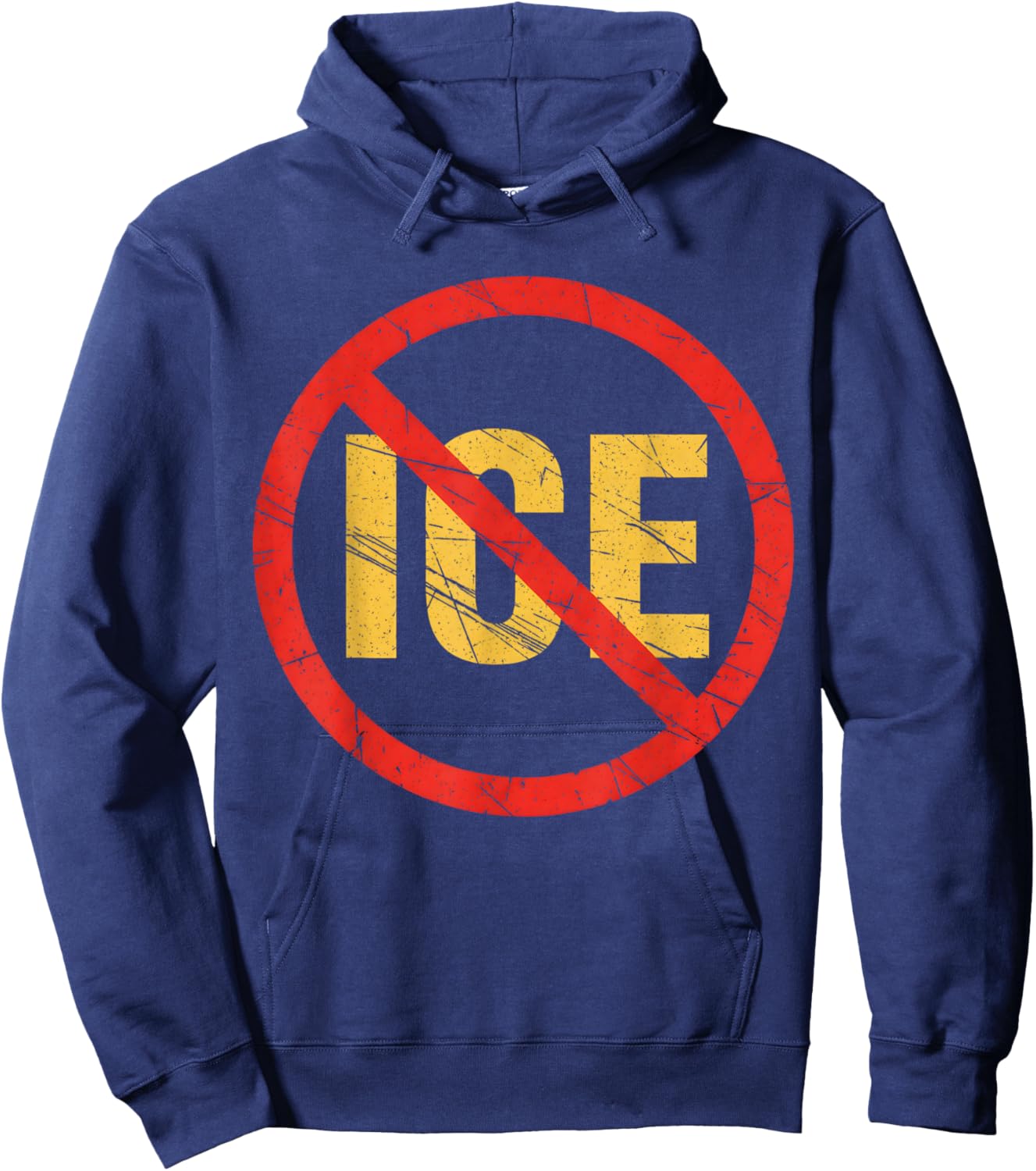 Funny No ICE Hoodie - Hoodie | Navy