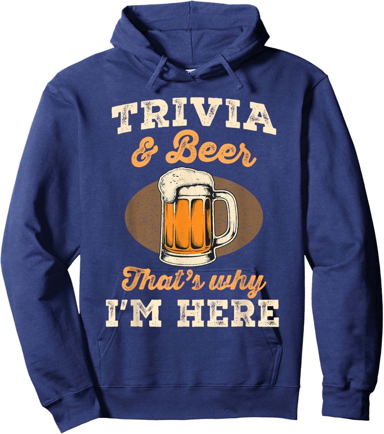 Funny Trivia Game Night Hoodie - Hoodie | Navy